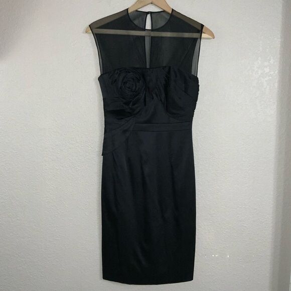 Karen Millen Black Silk Dress size 4 - Picture 2 of 13